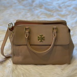 Tory Burch Mercer Dome Bag in Light Oak
